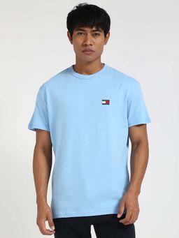 Tommy Hilfiger - Mens Blue Solid T-Shirt
