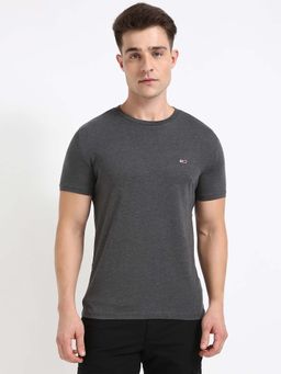 Tommy Hilfiger - Mens Grey Solid T-Shirt