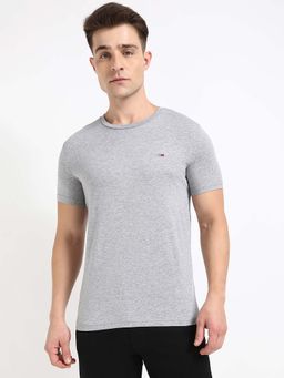 Tommy Hilfiger - Mens Grey Solid T-Shirt