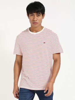 Tommy Hilfiger - Mens Red Stripes T-Shirt