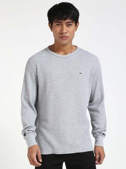 Tommy Hilfiger - Mens Grey Textured T-Shirt