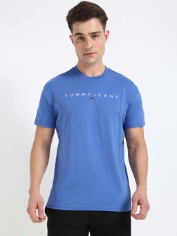 Tommy Hilfiger - Mens Blue Embroidered T-Shirt