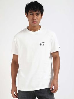 Tommy Hilfiger - Mens White Solid T-Shirt