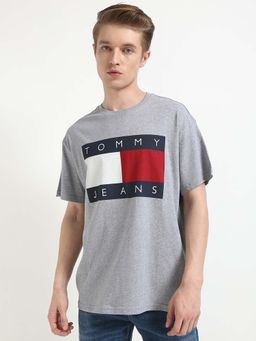 Tommy Hilfiger - Mens Grey Printed T-Shirt