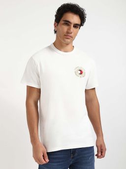 Tommy Hilfiger - Mens White Embroidered T-Shirt
