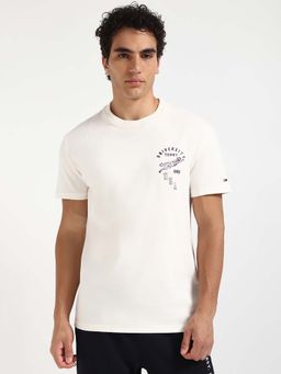 Tommy Hilfiger - Mens White Typography T-Shirt