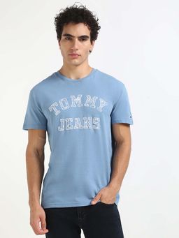 Tommy Hilfiger - Mens Blue Printed T-Shirt