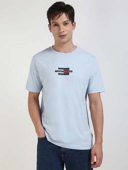 Tommy Hilfiger - Mens Blue Solid T-Shirt