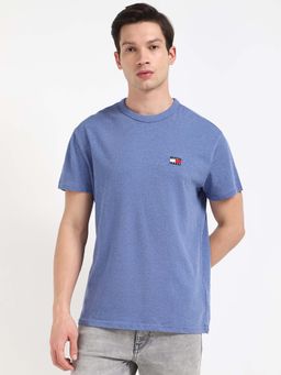 Tommy Hilfiger - Mens Blue Solid T-Shirt