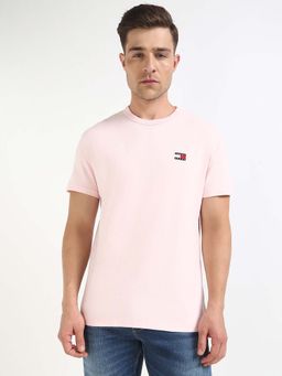 Tommy Hilfiger - Mens Pink Solid T-Shirt