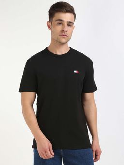 Tommy Hilfiger - Mens Black Solid T-Shirt