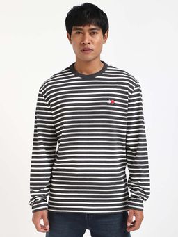 Tommy Hilfiger - Mens Black Stripes T-Shirt