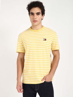 Tommy Hilfiger - Mens Yellow Stripes T-Shirt
