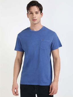 Tommy Hilfiger - Mens Blue Solid T-Shirt