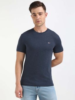 Tommy Hilfiger - Mens Navy Blue Solid T-Shirt