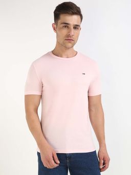Tommy Hilfiger - Mens Pink Solid T-Shirt