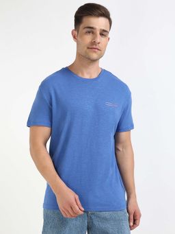 Tommy Hilfiger - Mens Blue Solid T-Shirt