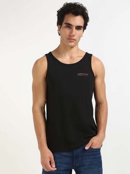 Tommy Hilfiger - Mens Black Solid Tank Top