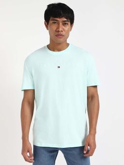 Tommy Hilfiger - Mens Green Solid T-Shirt