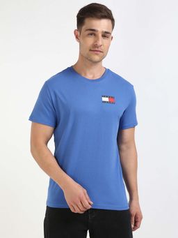 Tommy Hilfiger - Mens Blue Solid T-Shirt