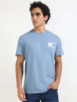 Tommy Hilfiger - Mens Blue Printed T-Shirt