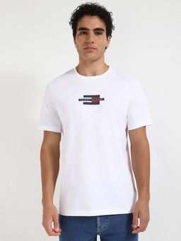 Tommy Hilfiger - Mens White Solid T-Shirt