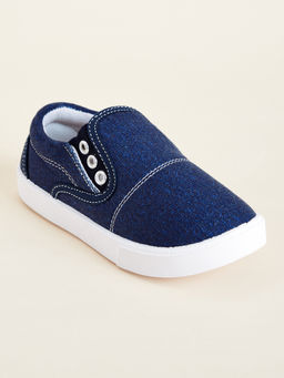 Hopscotch - Denim Slip-Ons Sneakers Navy Blue