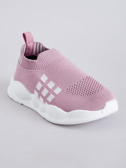 Hopscotch - Textured Slip-On Sneakers Pink