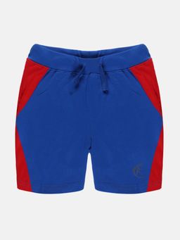 KiddoPanti - Blue Boys Side Cut and Sew Shorts