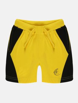 KiddoPanti - Yellow Boys Side Cut and Sew Shorts