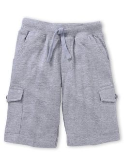 KiddoPanti - Boys Solid Knit Cargo Shorts