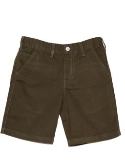 KiddoPanti - Olive Boys Formal Solid Shorts