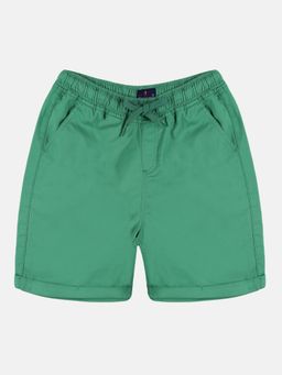 KiddoPanti - Green Boys Basic Roll Up Shorts