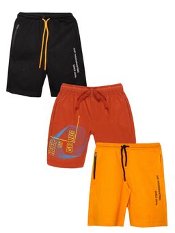 KiddoPanti - Boys Knit Shorts (Pack Of 3)