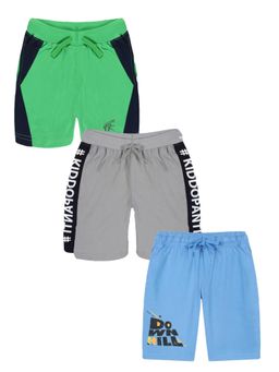 KiddoPanti - Boys Knit Shorts (Pack Of 3)