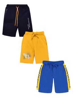 KiddoPanti - Boys Knit Shorts (Pack Of 3)