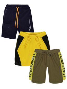 KiddoPanti - Boys Knit Shorts (Pack Of 3)