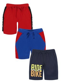 KiddoPanti - Boys Knit Shorts (Pack Of 3)