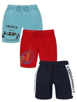KiddoPanti - Boys Knit Shorts (Pack Of 3)