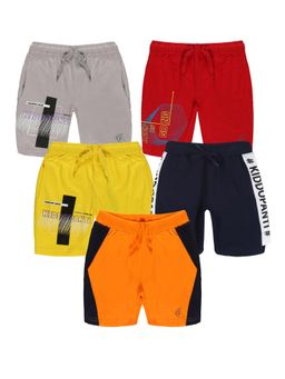 KiddoPanti - Boys Knit Shorts (Pack Of 5)