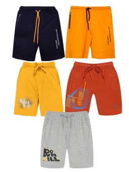 KiddoPanti - Boys Knit Shorts (Pack Of 5)