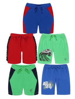 KiddoPanti - Boys Knit Shorts (Pack Of 5)