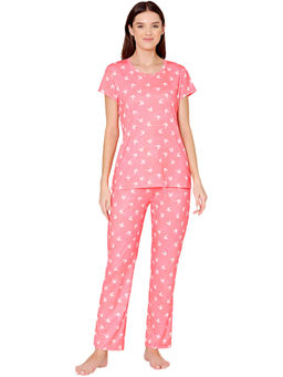 Bodycare - Womens Spandex Digital Printed Tshirt & Pyjama Bsls13010