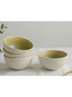 BODHI HOUSE - Handmade Ceramic Dinner Ceramic Bowl (Pack Of 4)