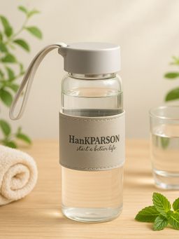 YELONA - Grey Japanese Style Infuser Glass Bottle