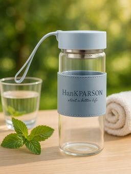 YELONA - Blue Japanese Style Infuser Glass Bottle