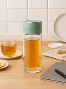 YELONA - Green 300Ml Tea Infuser Bottle