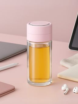 YELONA - Pink 300Ml Tea Infuser Bottle
