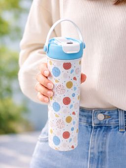 Little Surprise Box - White Gift Stamps Soft Silicone Handle Series Stainless Steel Tumbler