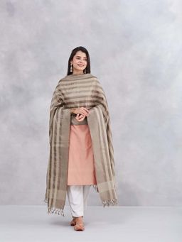 Fabindia - Women Grey Woven Dupatta